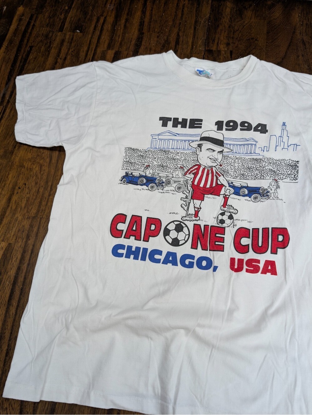 Capone Cup 1994 TourChamp Shirt XL White Chicago Soccer